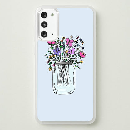 Cartoon Flower Jar  - Floral Phone Case for Galaxy Note 20