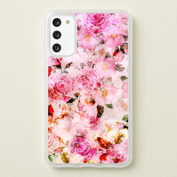 Pretty Pink Chic Floral Pattern  - Floral Phone Case for Galaxy S20FE