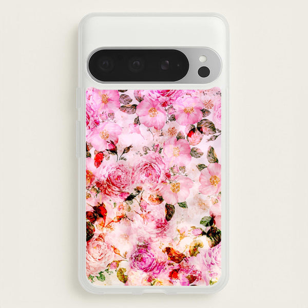 Pretty Pink Chic Floral Pattern  - Floral Phone Case for Google Pixel 9 Pro XL