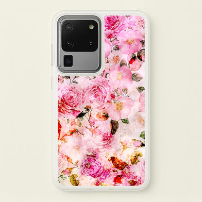 Pretty Pink Chic Floral Pattern  - Floral Phone Case for Galaxy S20 Ultra
