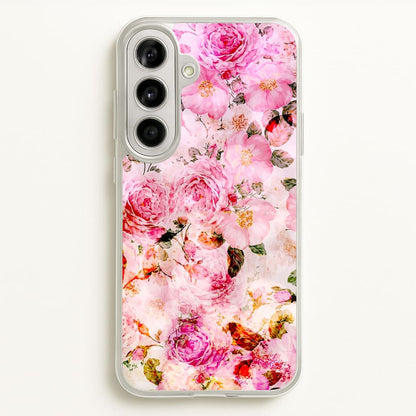 Pretty Pink Chic Floral Pattern  - Floral Phone Case for Galaxy A56