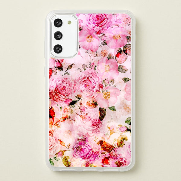 Pretty Pink Chic Floral Pattern  - Floral Phone Case for Galaxy A41
