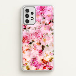 Pretty Pink Chic Floral Pattern  - Floral Phone Case for Galaxy A52 / A52s