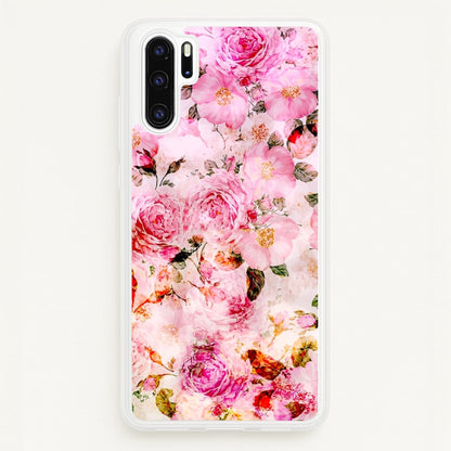 Pretty Pink Chic Floral Pattern  - Floral Phone Case for Huawei P30 Pro