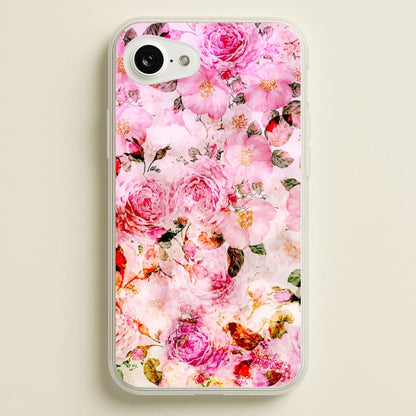 Pretty Pink Chic Floral Pattern  - Floral Phone Case for iPhone 16e
