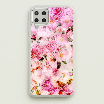Pretty Pink Chic Floral Pattern  - Floral Phone Case for Galaxy A12