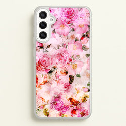 Pretty Pink Chic Floral Pattern  - Floral Phone Case for Galaxy A34