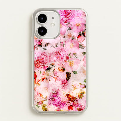 Pretty Pink Chic Floral Pattern  - Floral Phone Case for iPhone 12 / 12 Pro