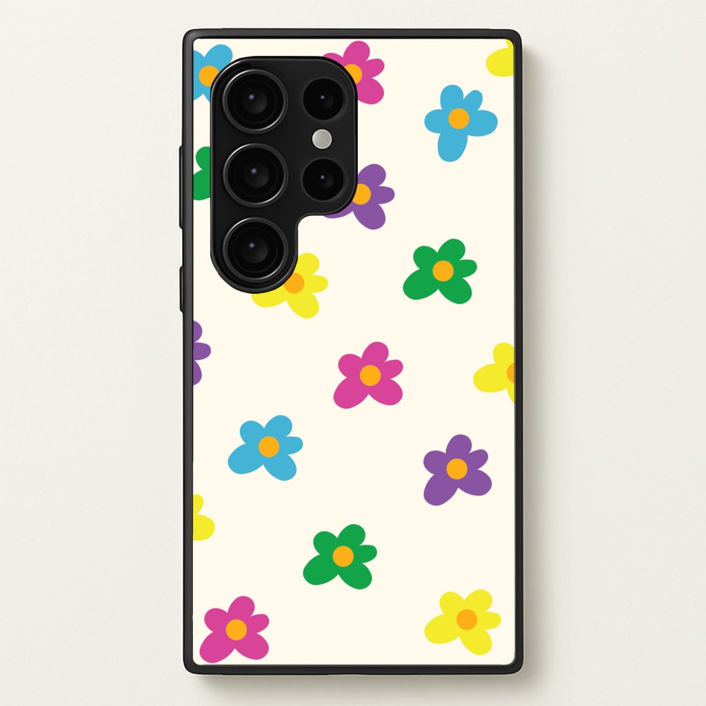 Cute Flower Pattern - Floral  - Floral Phone Case for Galaxy S24 Ultra
