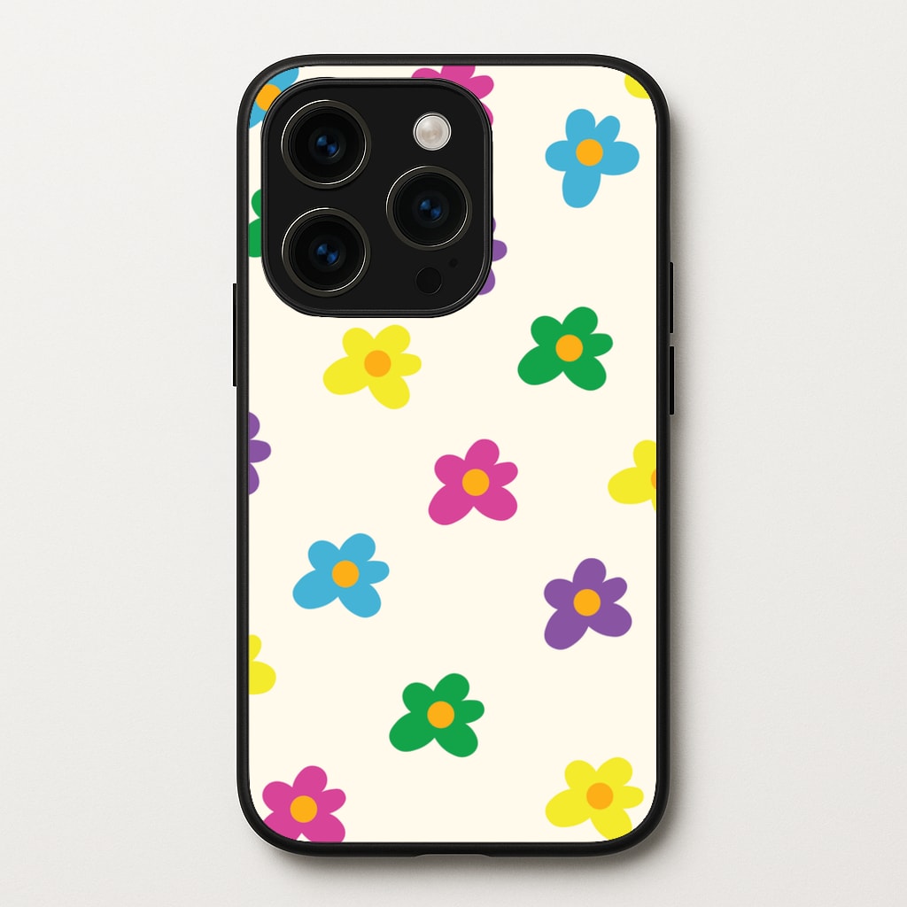 Cute Flower Pattern - Floral  - Floral Phone Case for iPhone 15 Pro