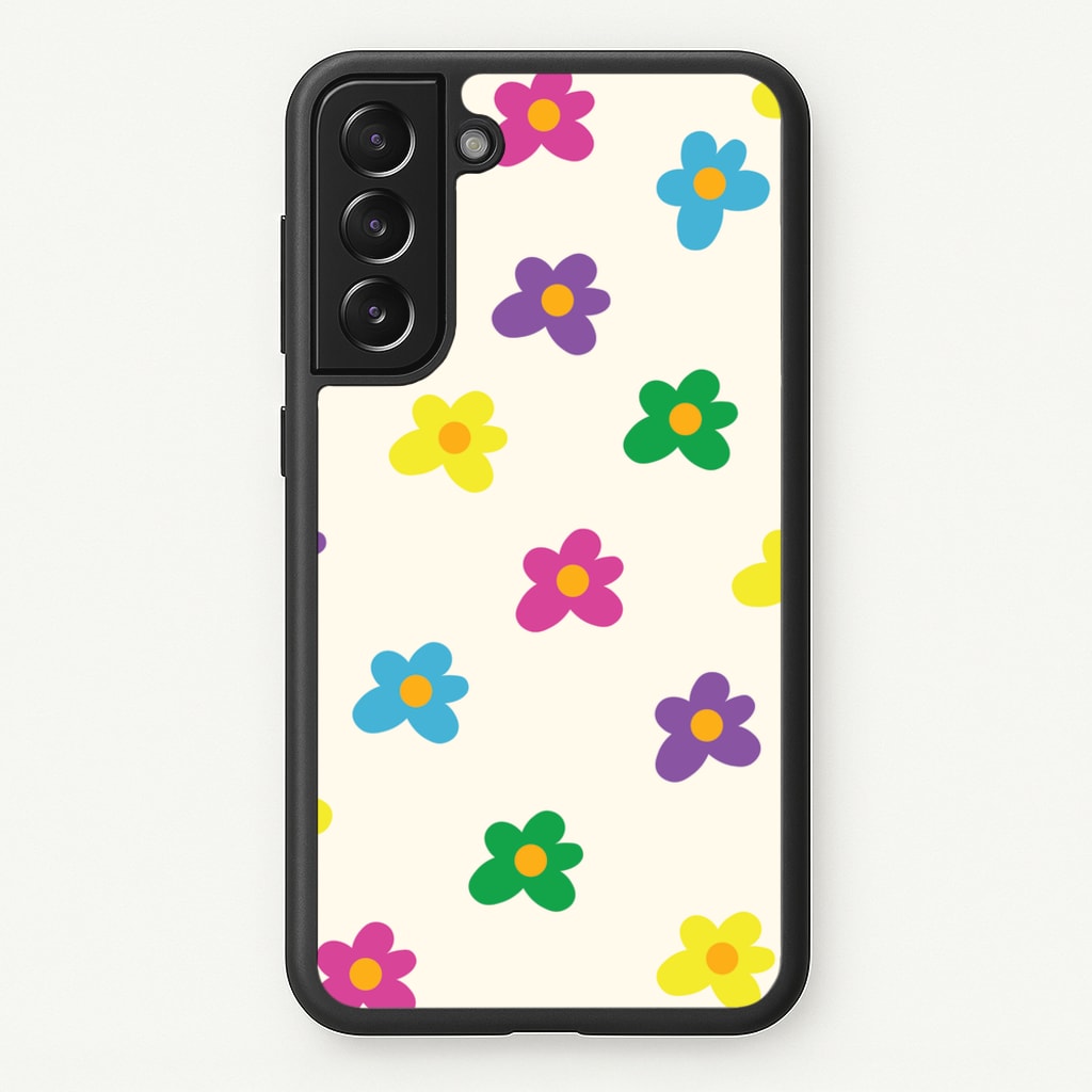 Cute Flower Pattern - Floral  - Floral Phone Case for Galaxy S21
