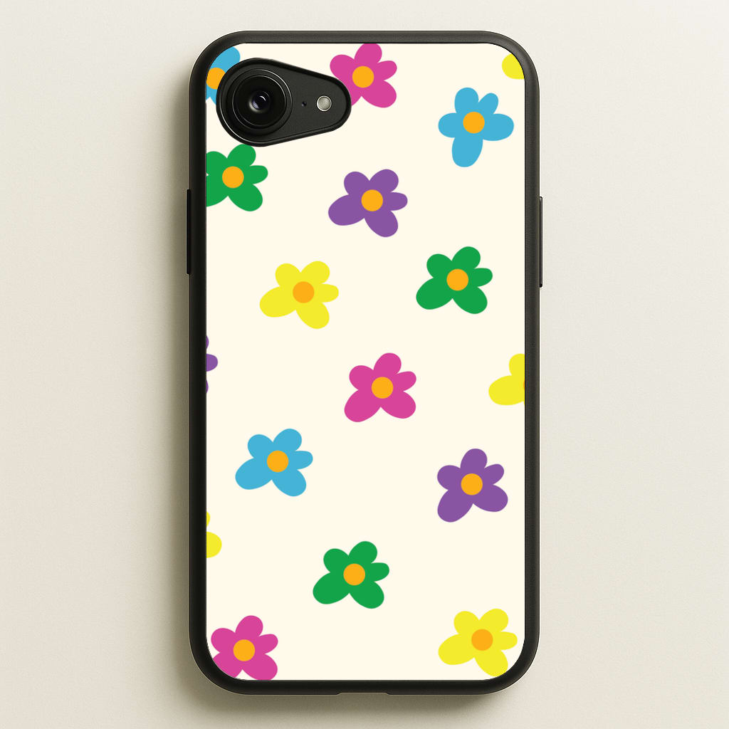 Cute Flower Pattern - Floral  - Floral Phone Case for iPhone 16e
