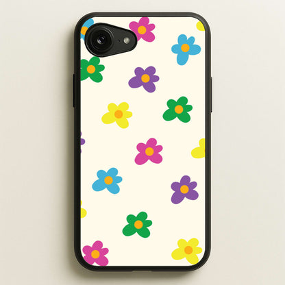 Cute Flower Pattern - Floral  - Floral Phone Case for iPhone 16e