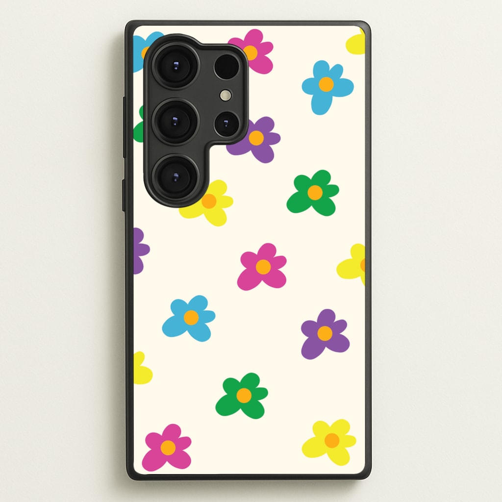 Cute Flower Pattern - Floral  - Floral Phone Case for Galaxy S25 Ultra