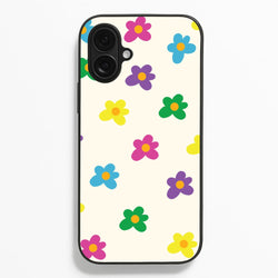 Cute Flower Pattern - Floral  - Floral Phone Case for iPhone 16 Plus