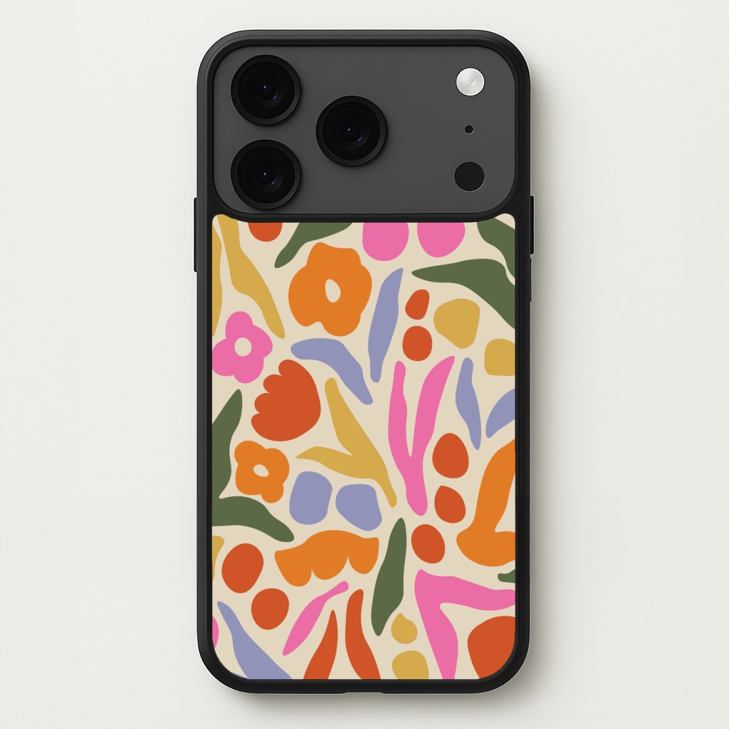 Abstract Floral Pattern - Floral Phone Case for iPhone 17 Pro