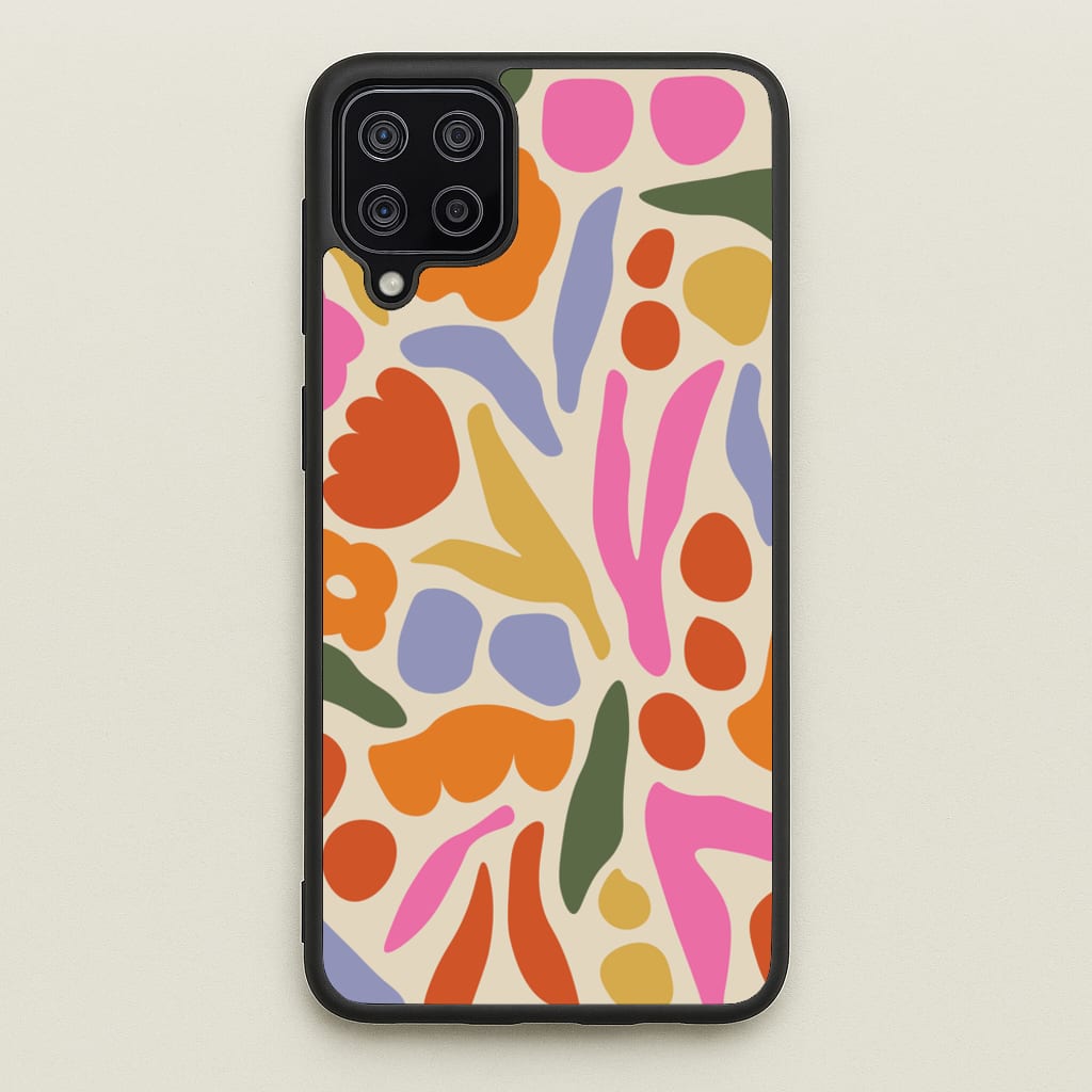 Abstract Floral Pattern - Floral  - Floral Phone Case for Galaxy A12