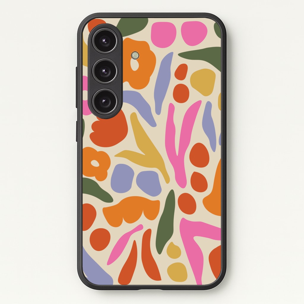 Abstract Floral Pattern - Floral  - Floral Phone Case for Galaxy S25 Plus