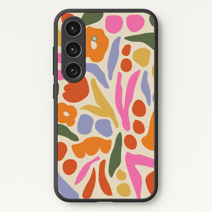 Abstract Floral Pattern - Floral  - Floral Phone Case for Galaxy S25