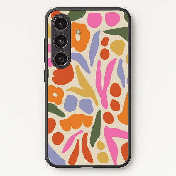 Abstract Floral Pattern - Floral  - Floral Phone Case for Galaxy S25
