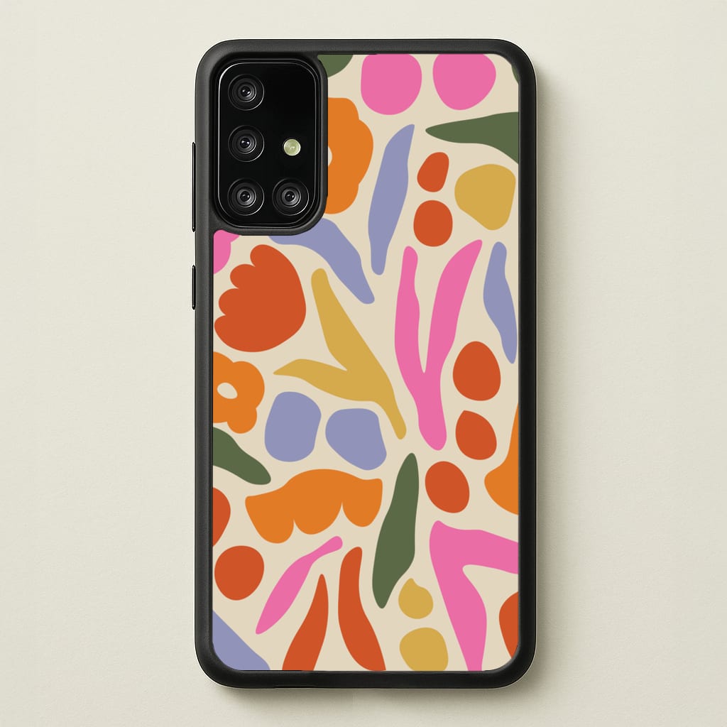 Abstract Floral Pattern - Floral  - Floral Phone Case for Galaxy A71