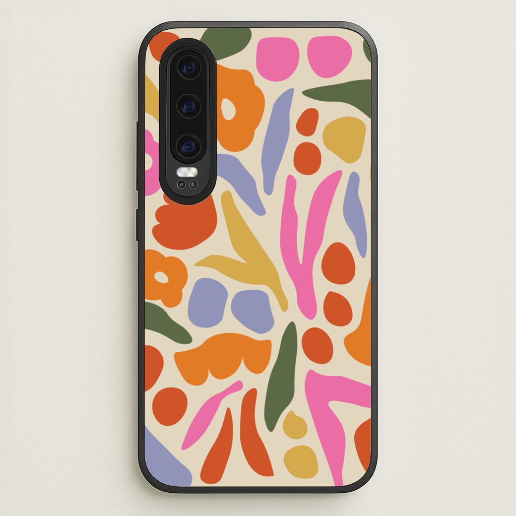 Abstract Floral Pattern - Floral  - Floral Phone Case for Huawei P30
