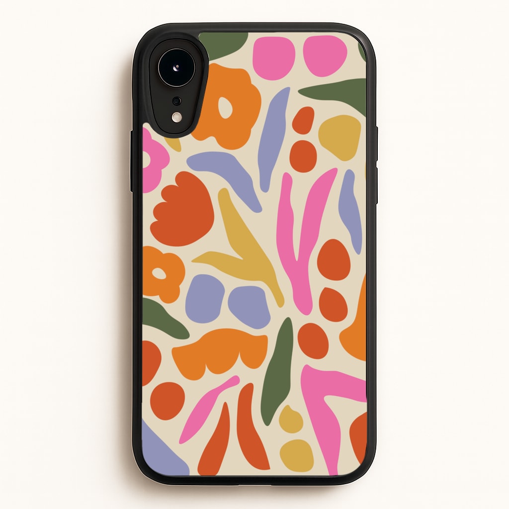 Abstract Floral Pattern - Floral  - Floral Phone Case for iPhone XR