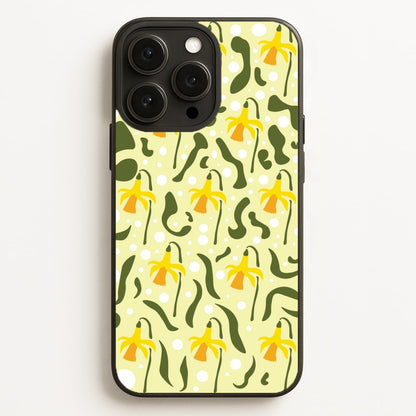 Daffodil Pattern - Floral  - Floral Phone Case for iPhone 16 Pro Max