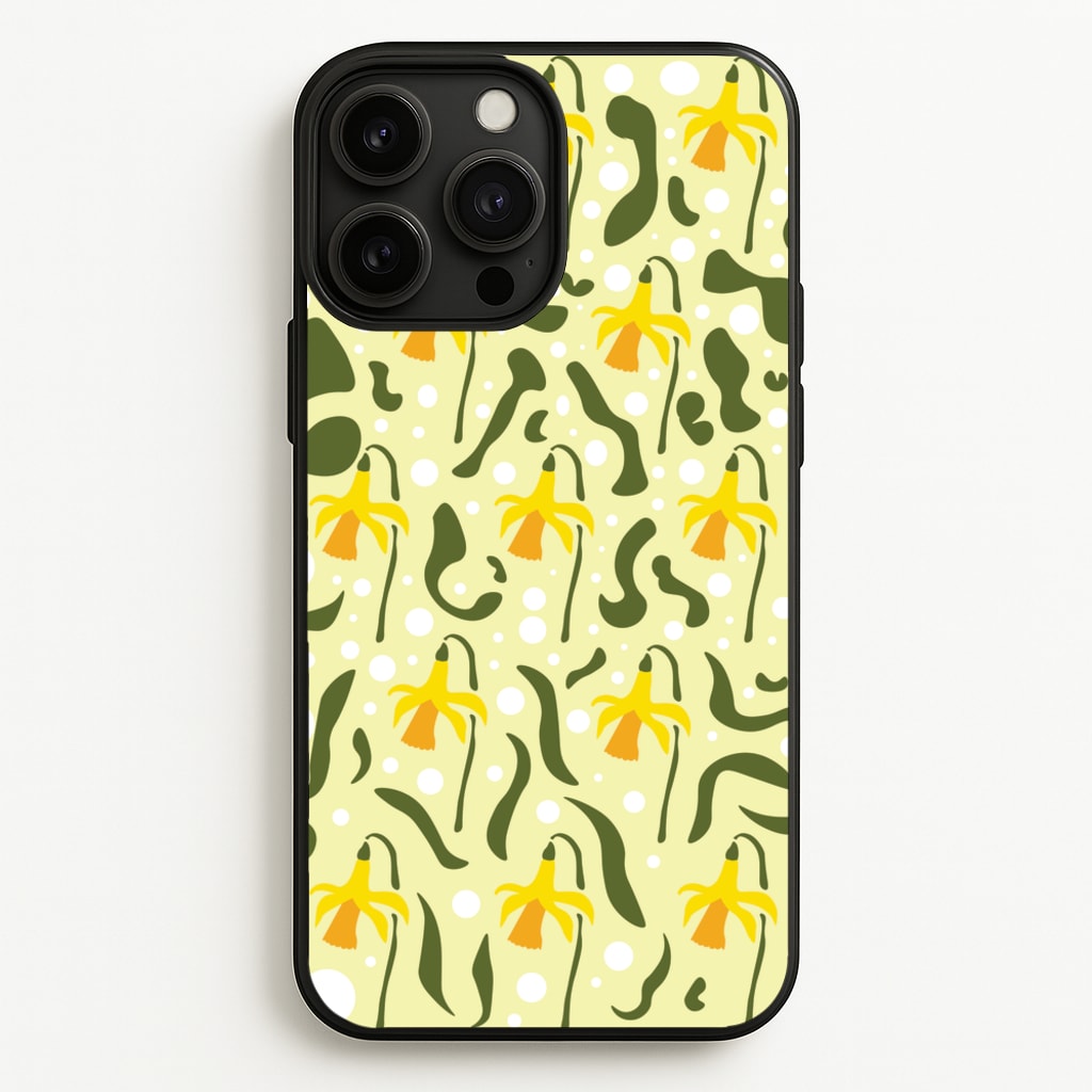 Daffodil Pattern - Floral  - Floral Phone Case for iPhone 13 Pro Max