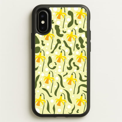 Daffodil Pattern - Floral  - Floral Phone Case for iPhone X / XS