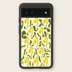 Daffodil Pattern - Floral  - Floral Phone Case for Google Pixel 7