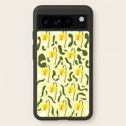 Daffodil Pattern - Floral  - Floral Phone Case for Google Pixel 8 Pro
