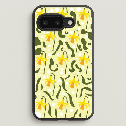 Daffodil Pattern - Floral  - Floral Phone Case for Google Pixel 9a