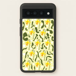 Daffodil Pattern - Floral  - Floral Phone Case for Google Pixel 7 Pro