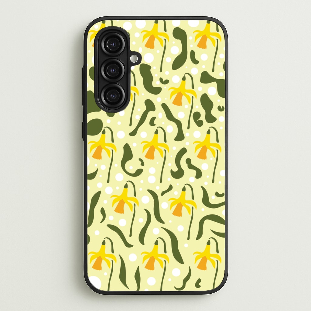 Daffodil Pattern - Floral  - Floral Phone Case for Galaxy A16