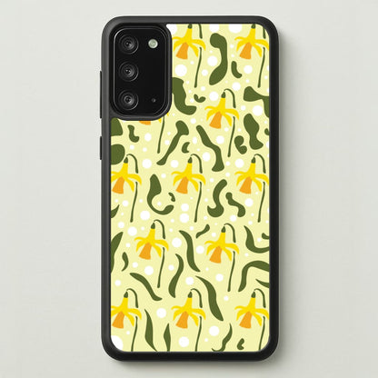 Daffodil Pattern - Floral  - Floral Phone Case for Galaxy Note 20
