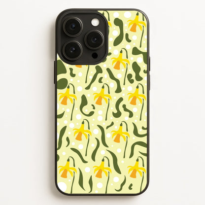 Daffodil Pattern - Floral  - Floral Phone Case for iPhone 12 Pro Max