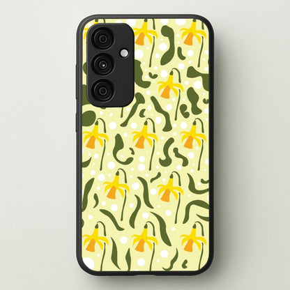 Daffodil Pattern - Floral  - Floral Phone Case for Galaxy A55