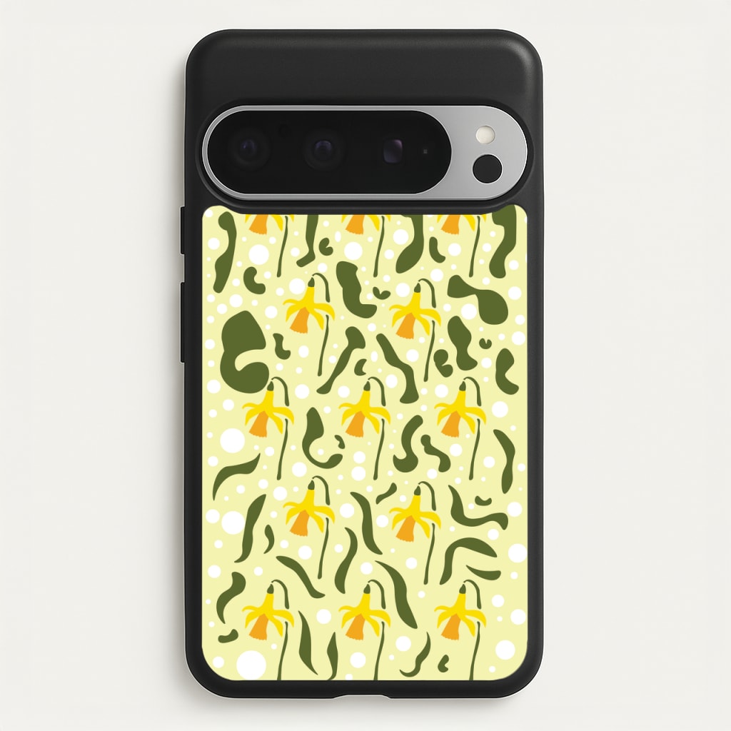Daffodil Pattern - Floral  - Floral Phone Case for Google Pixel 9 Pro XL