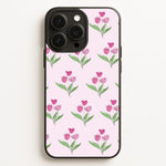 Pink Pattern - Floral  - Floral Phone Case for iPhone 16 Pro Max