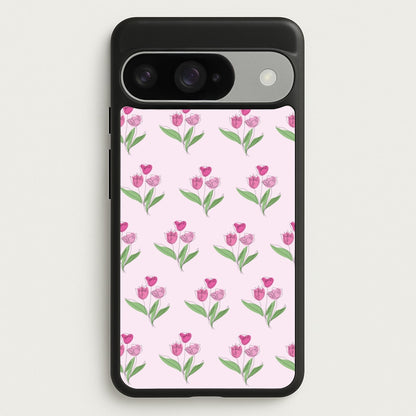 Pink Pattern - Floral Phone Case for Google Pixel 10 / 10 Pro