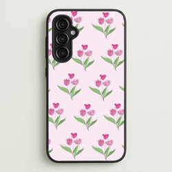 Pink Pattern - Floral  - Floral Phone Case for Galaxy A14