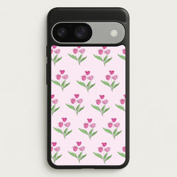Pink Pattern - Floral  - Floral Phone Case for Google Pixel 9 / 9 Pro
