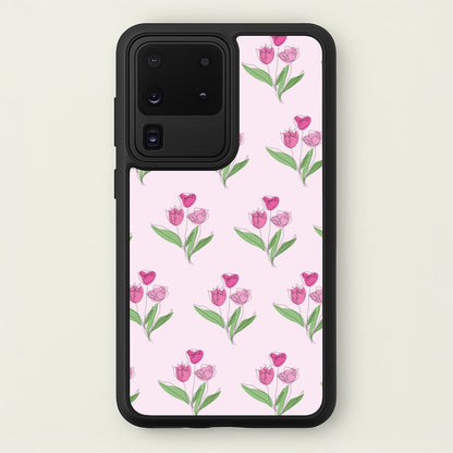 Pink Pattern - Floral  - Floral Phone Case for Galaxy S20 Ultra