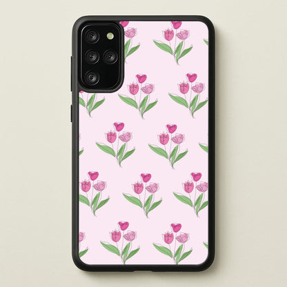 Pink Pattern - Floral  - Floral Phone Case for Galaxy S20 Plus