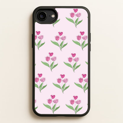 Pink Pattern - Floral  - Floral Phone Case for iPhone 6 / 7 / 8 / SE