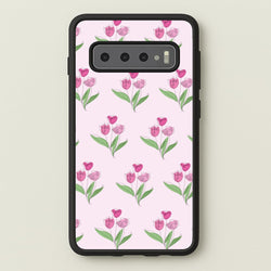 Pink Pattern - Floral  - Floral Phone Case for Galaxy S10 Plus