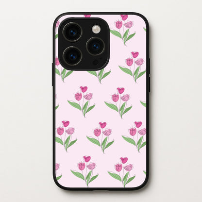 Pink Pattern - Floral  - Floral Phone Case for iPhone 15 Pro