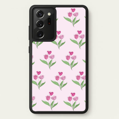 Pink Pattern - Floral  - Floral Phone Case for Galaxy Note 20 Ultra
