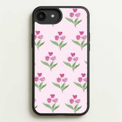 Pink Pattern - Floral  - Floral Phone Case for iPhone 6 Plus / 7 Plus / 8 Plus